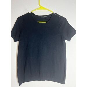 Mango Knit Top Black Size S